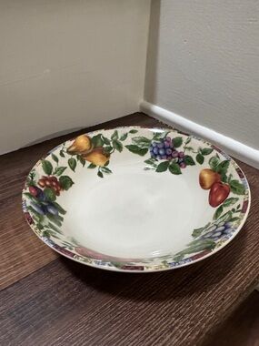 Oneida Sakura Sonoma fruit design stoneware bowls